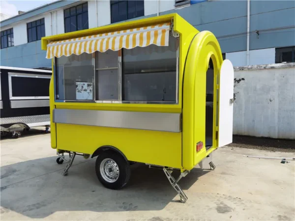 Mobile Ice Cream Food Truck Pizza Trailer Street Food Cart Fish And Chip Van