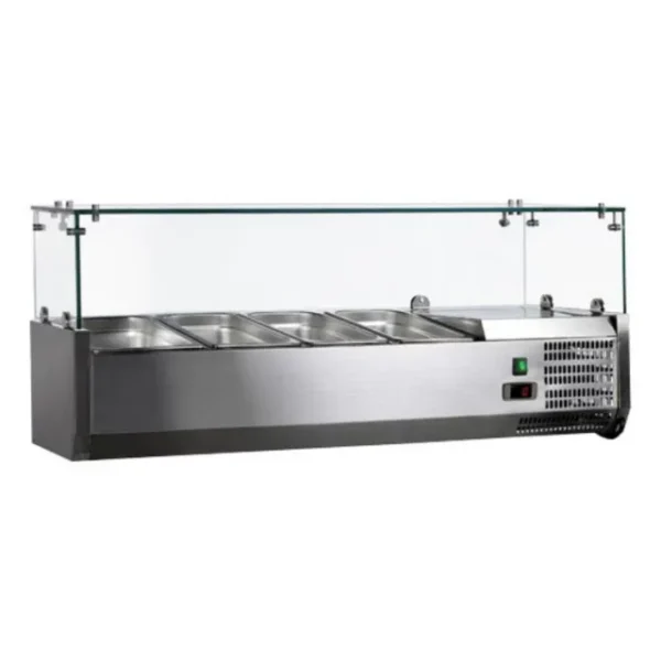 Refrigerated Counter Top Salad Bar Showcase 4x1/3GN
