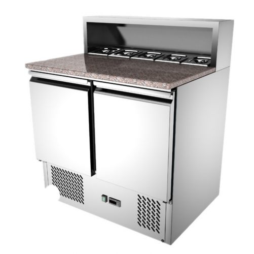 Workbench Pizza Prep Table Display Fridge Salad Bar Refrigerator PS-900